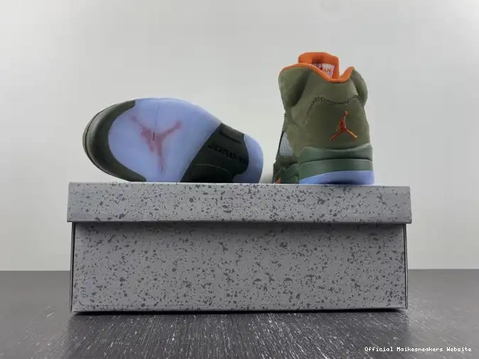 Official Maikesneakers Olive Jordan 5 DD0587-308 Air 0518